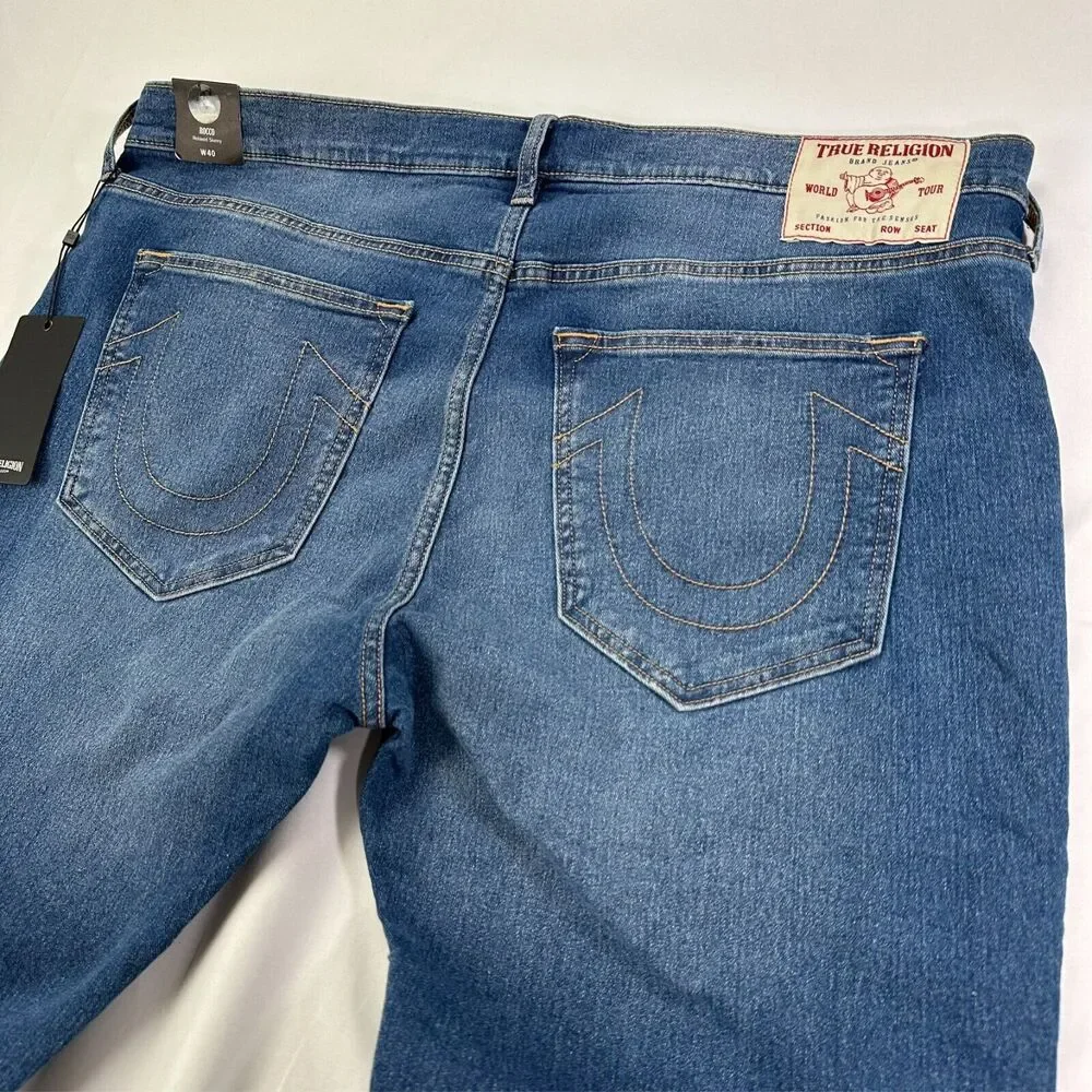 True Religion Rocco Moto Skinny Relaxed Jean Men Size 40x32 NWT‎
